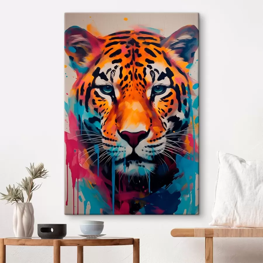 Tableau Jaguar style street art s46476