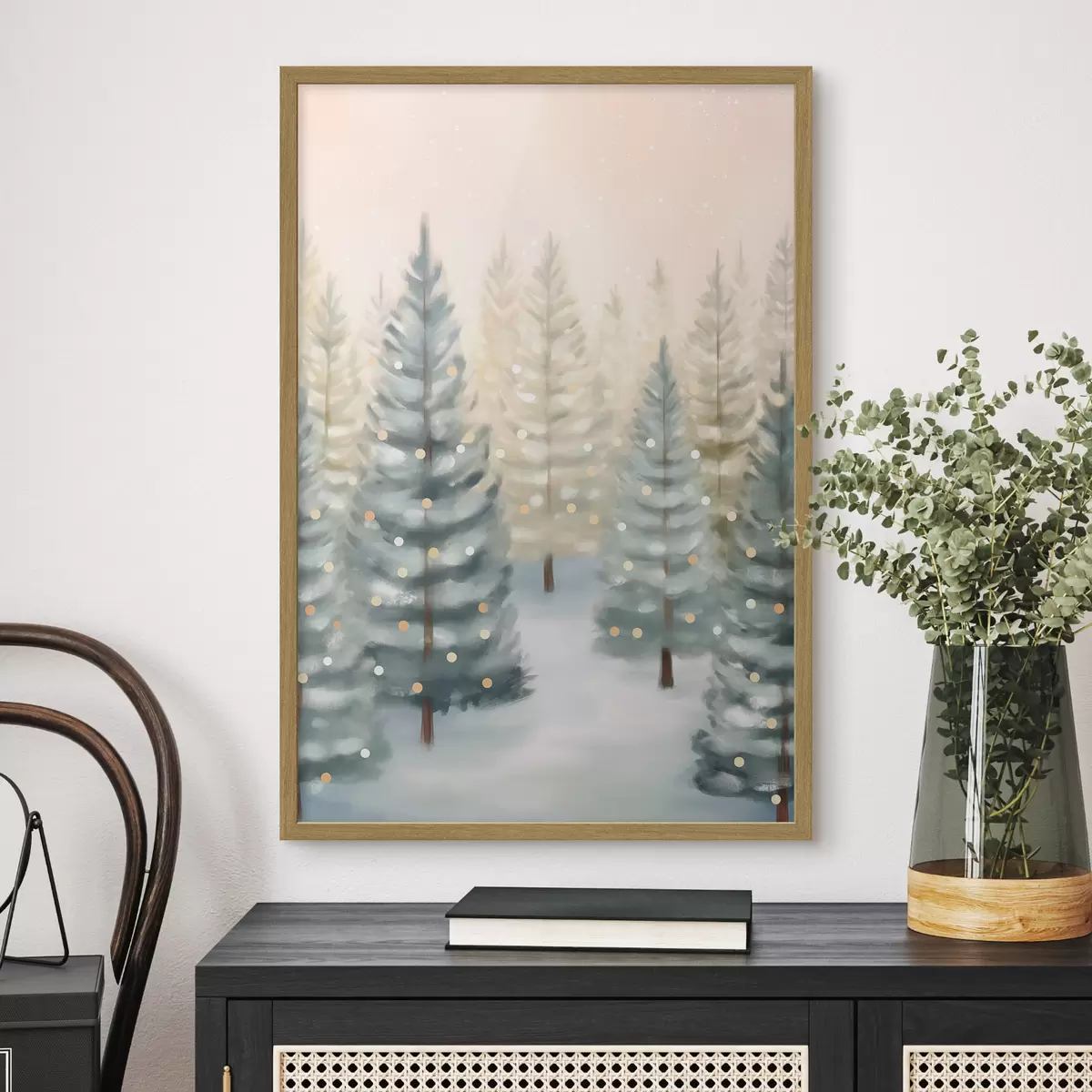 Poster Forêt de Noël f46456