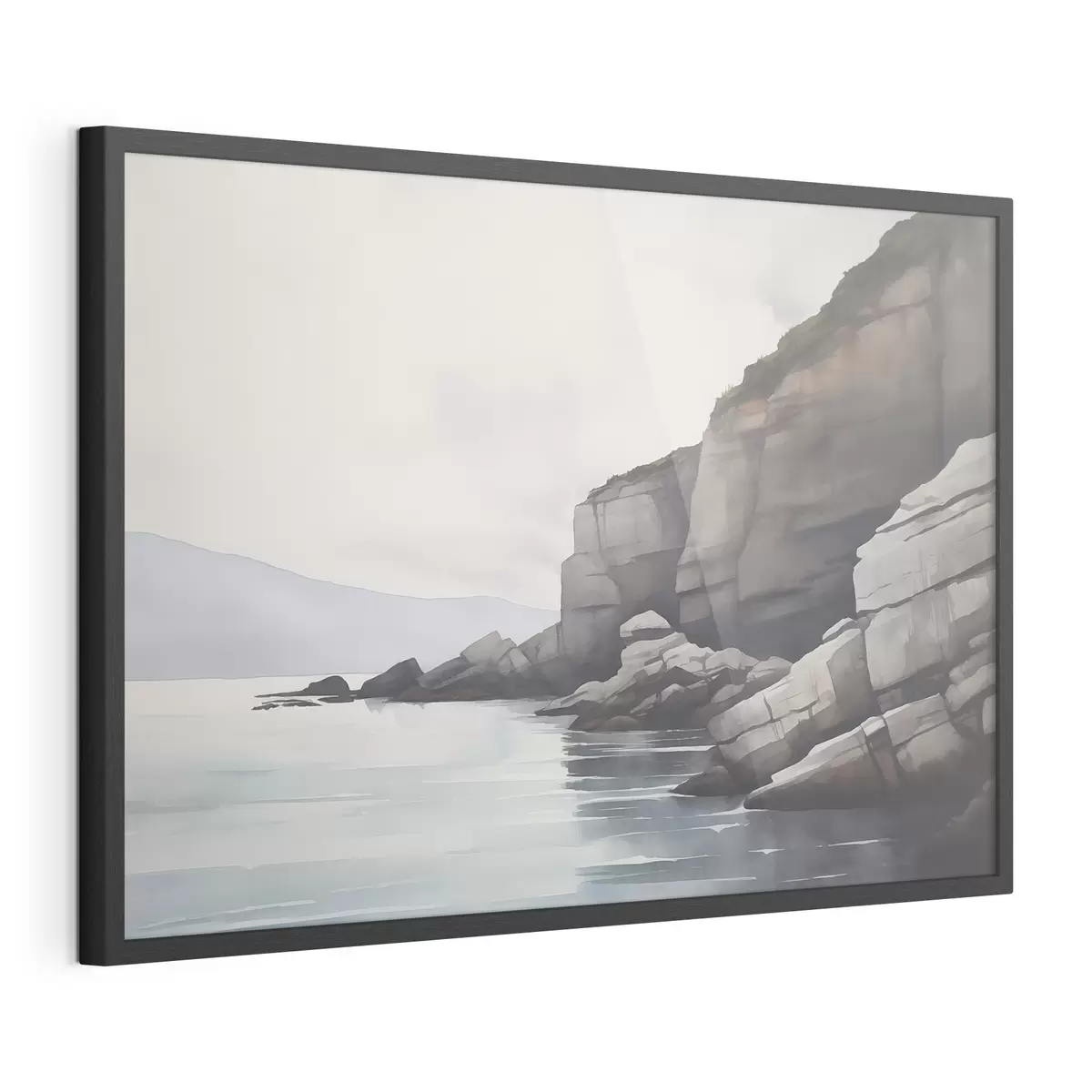 Poster Côte rocheuse dans le brouillard f46464