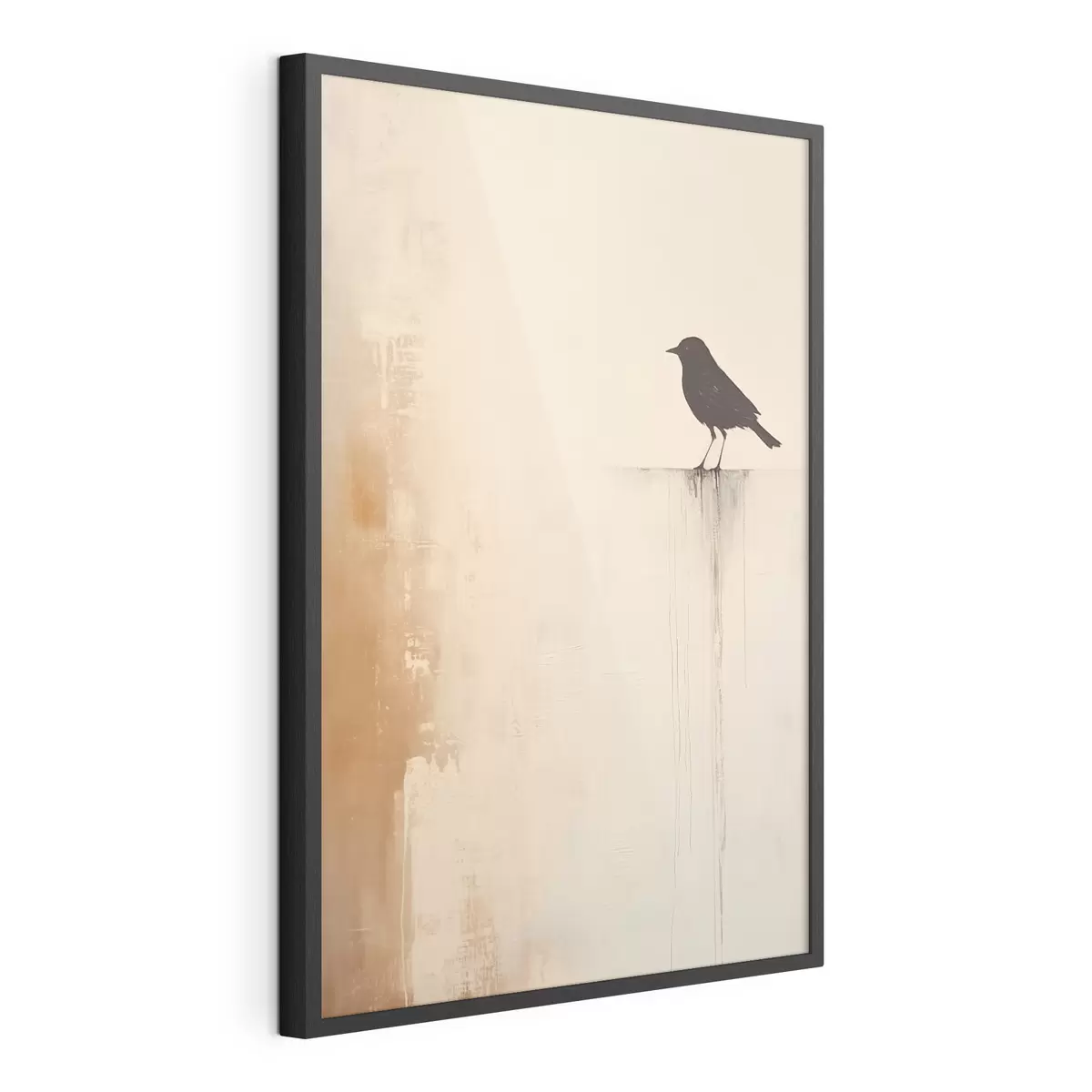 Poster Silhouette d'oiseau. Minimalisme abstrait f46466