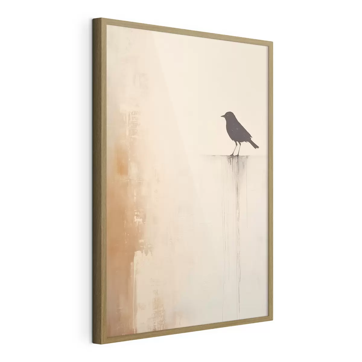 Poster Silhouette d'oiseau. Minimalisme abstrait f46466