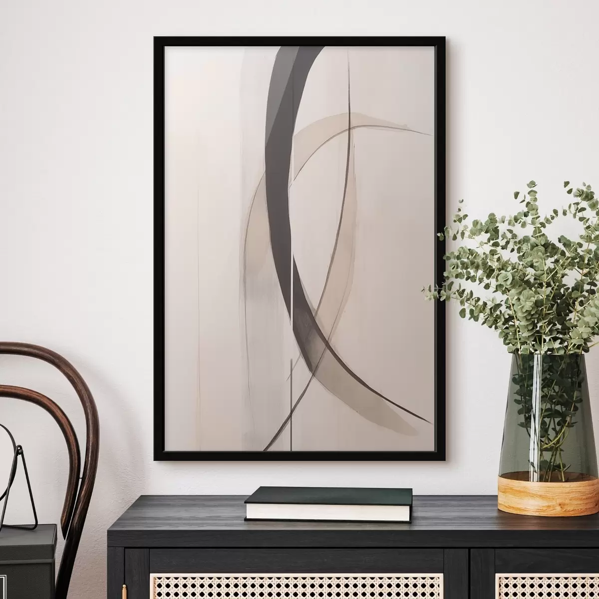 Poster Calligraphie élégante. Abstraction. f46468