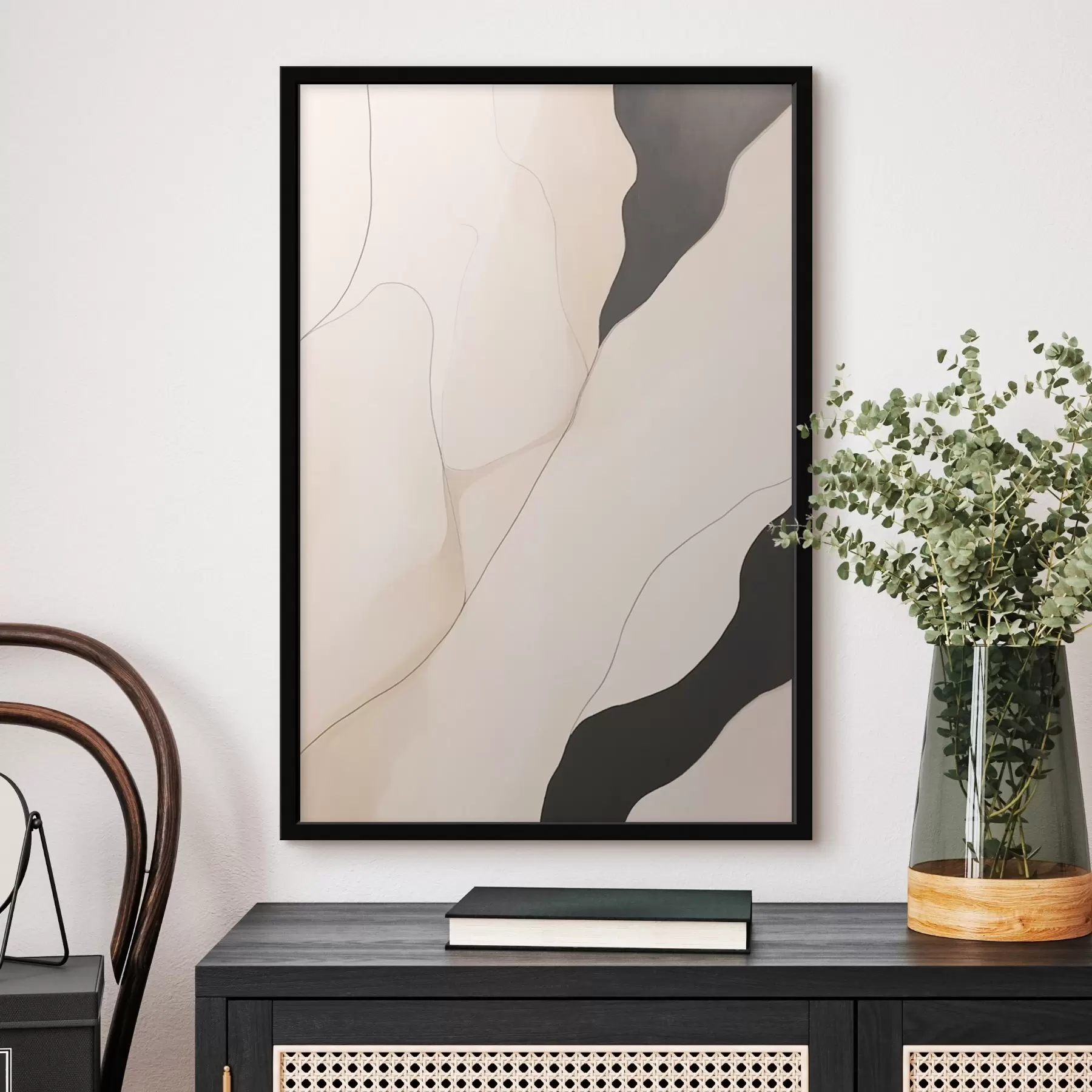 Papier peint Abstraction des contours f46470