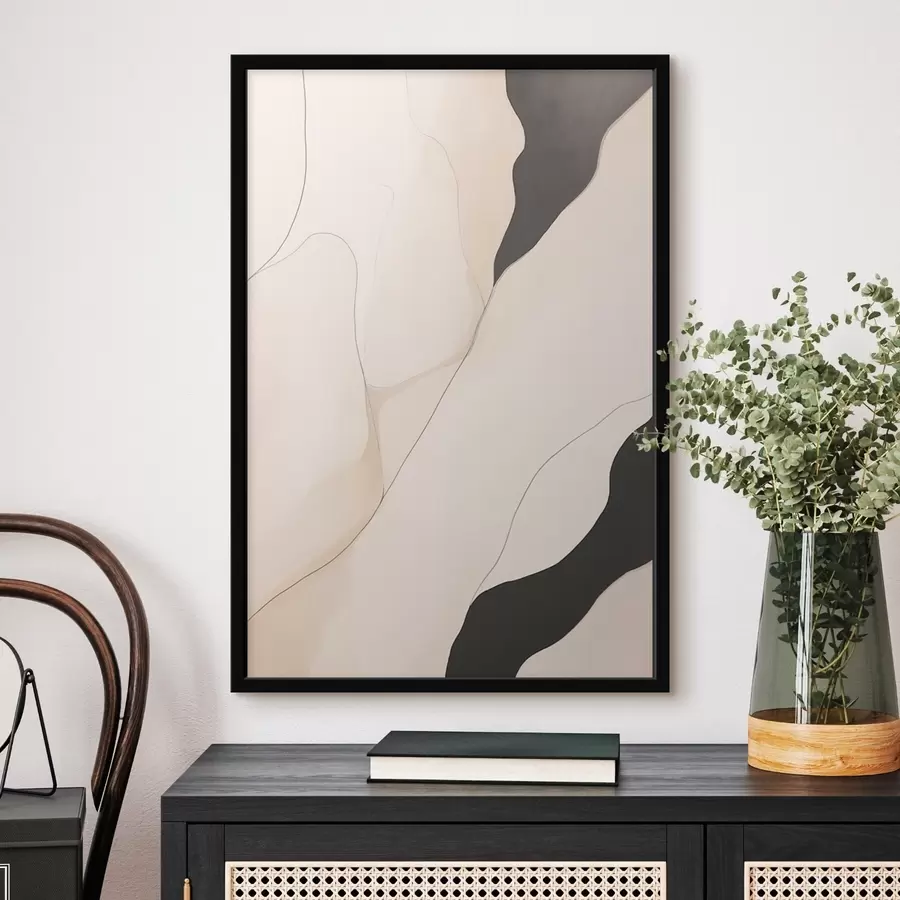 Papier peint Abstraction des contours f46470