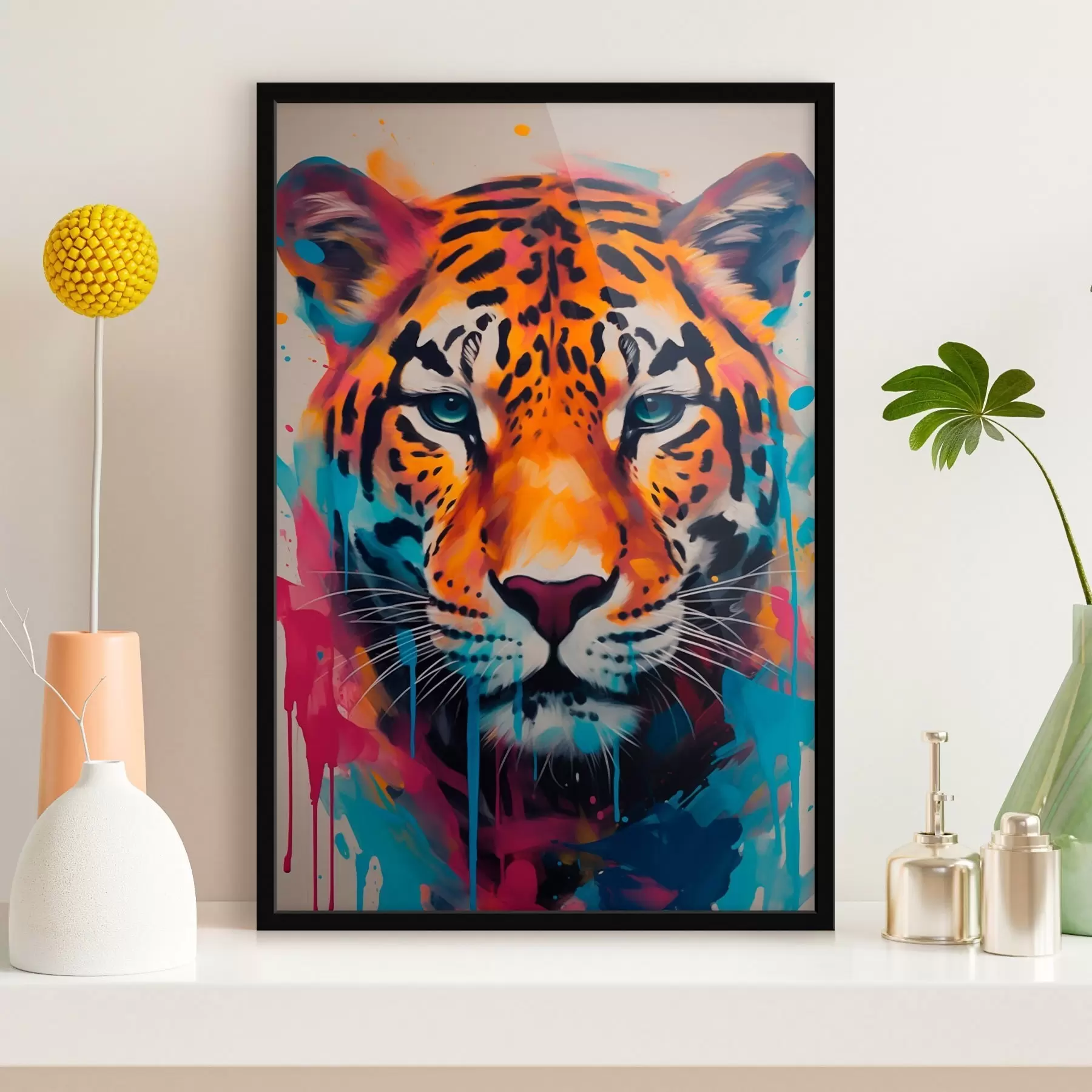 Papier peint Jaguar style street art f46476