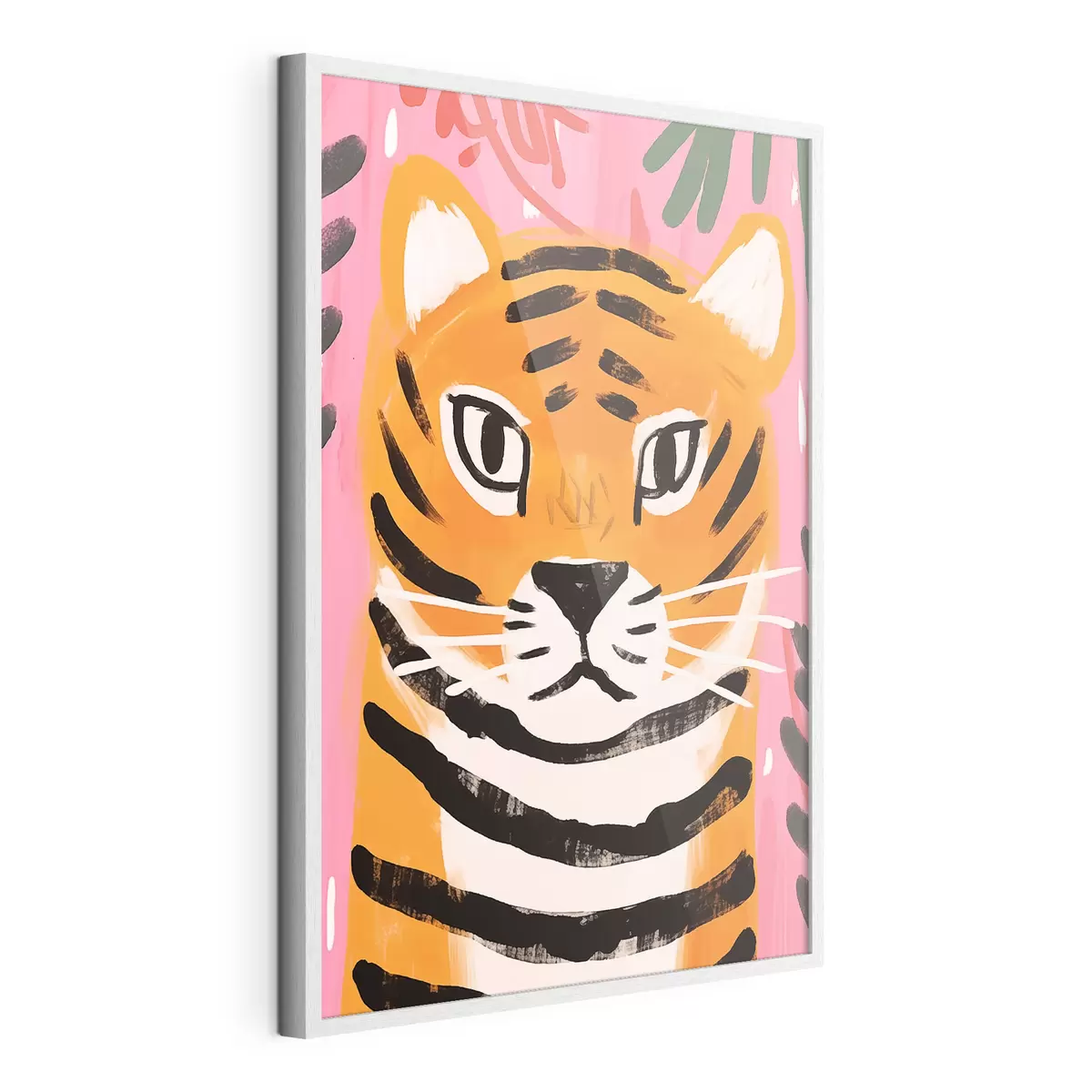 Poster Tigre au style gouache f46554