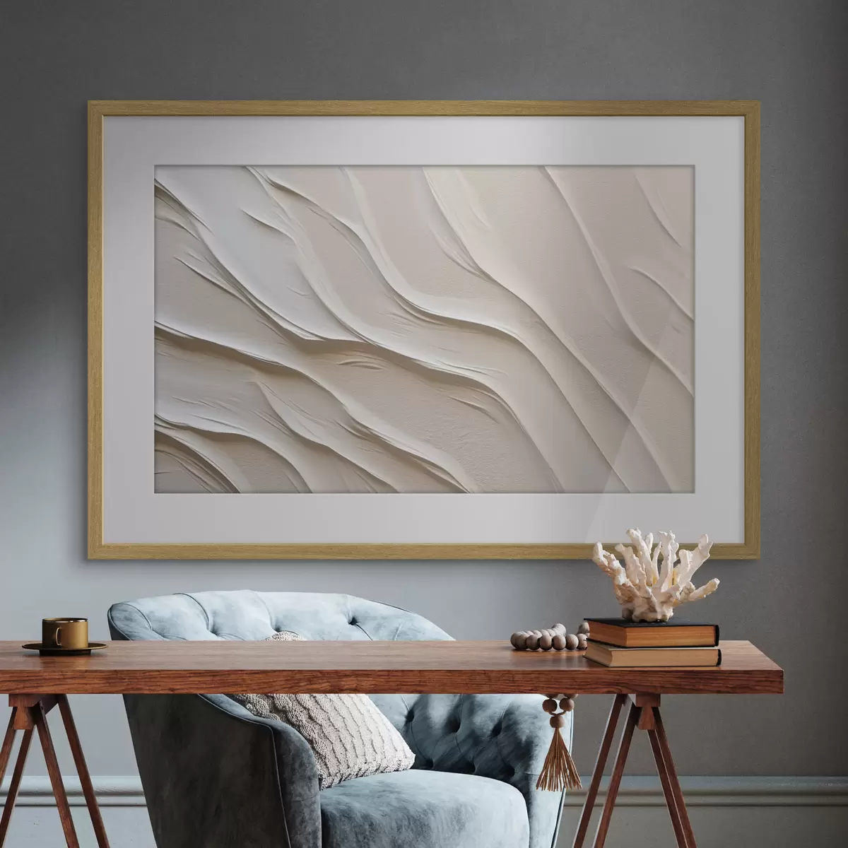 Poster Vagues, abstraction f46555