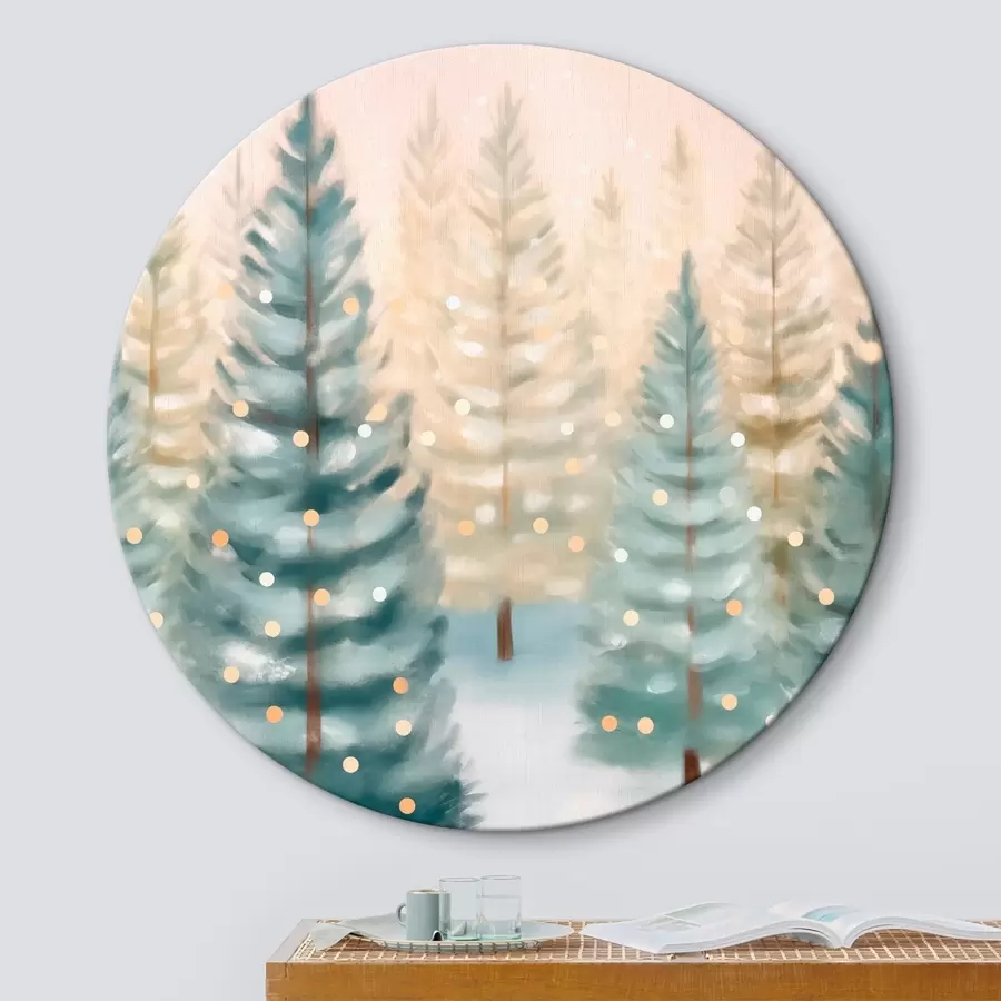 Tableau Forêt de Noël r46456