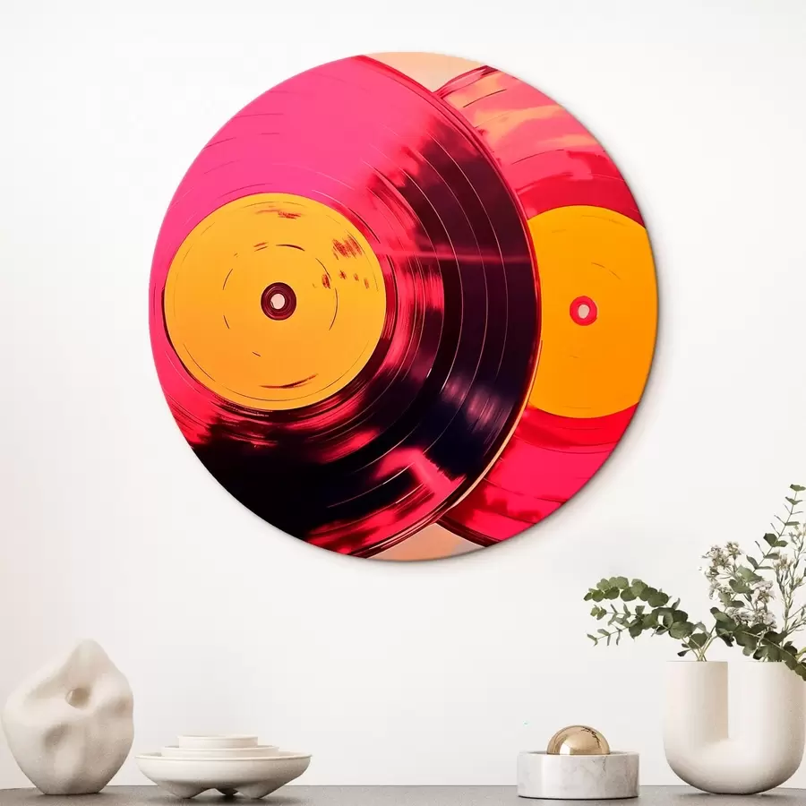 Tableau Disques vinyles colorés r46459