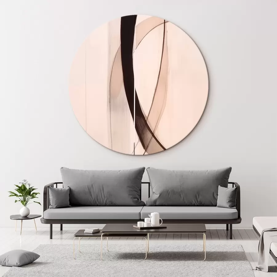 Tableau Calligraphie élégante. Abstraction. r46468