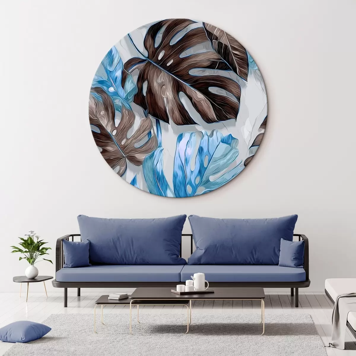 Tableaux rondes Feuilles r46472