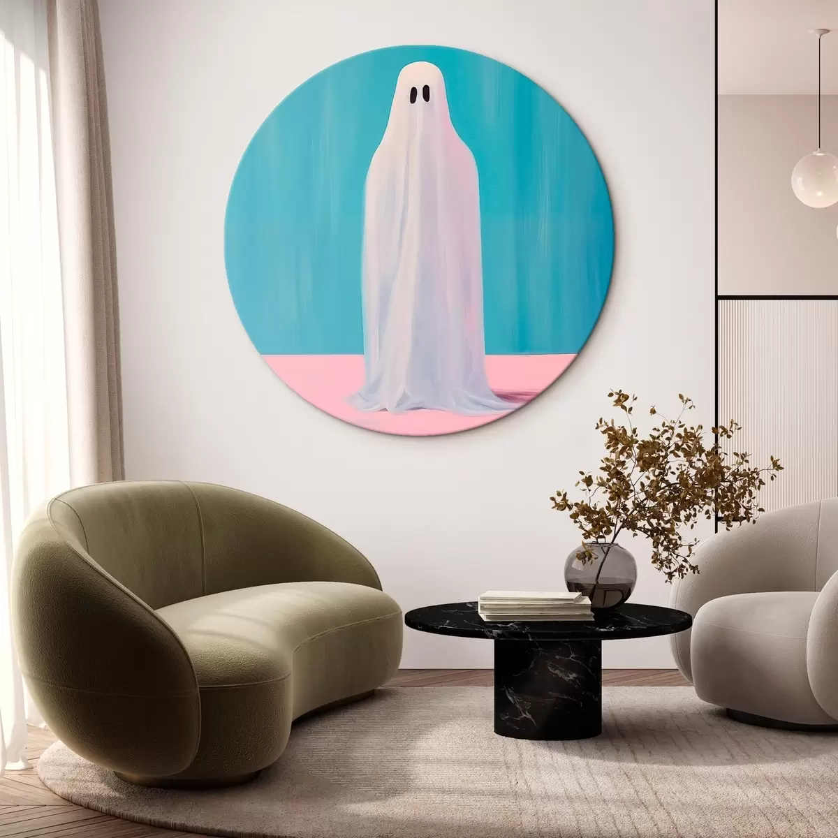 Tableaux rondes Fantôme r46479