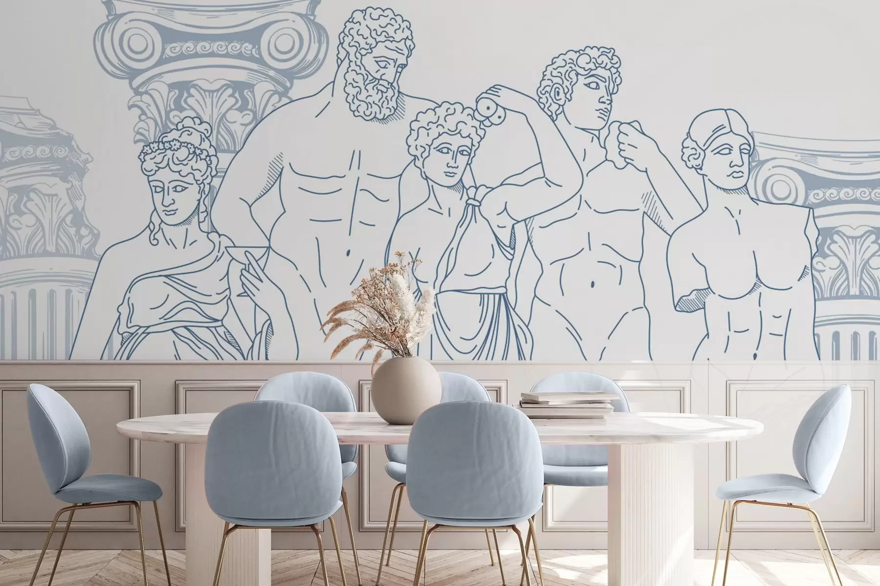 Papier peint Les peuples anciens et les colonnes w04865