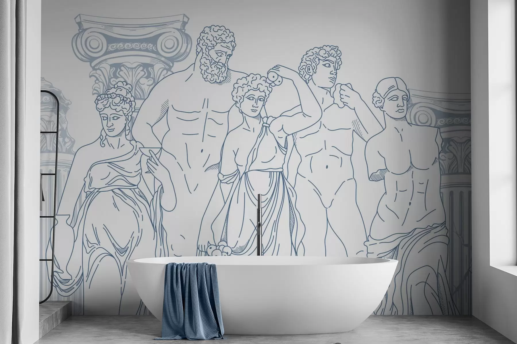 Papier peint Les peuples anciens et les colonnes w04865