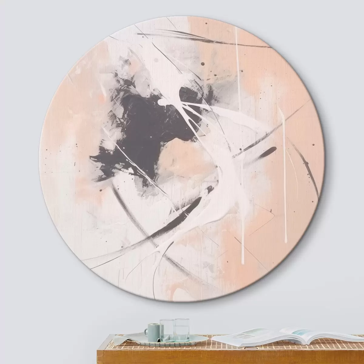 Tableaux rondes Abstraction r46556