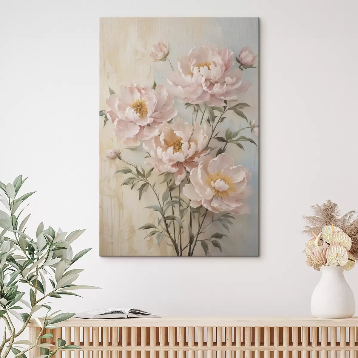 Tableau Pivoines en fleurs s46562