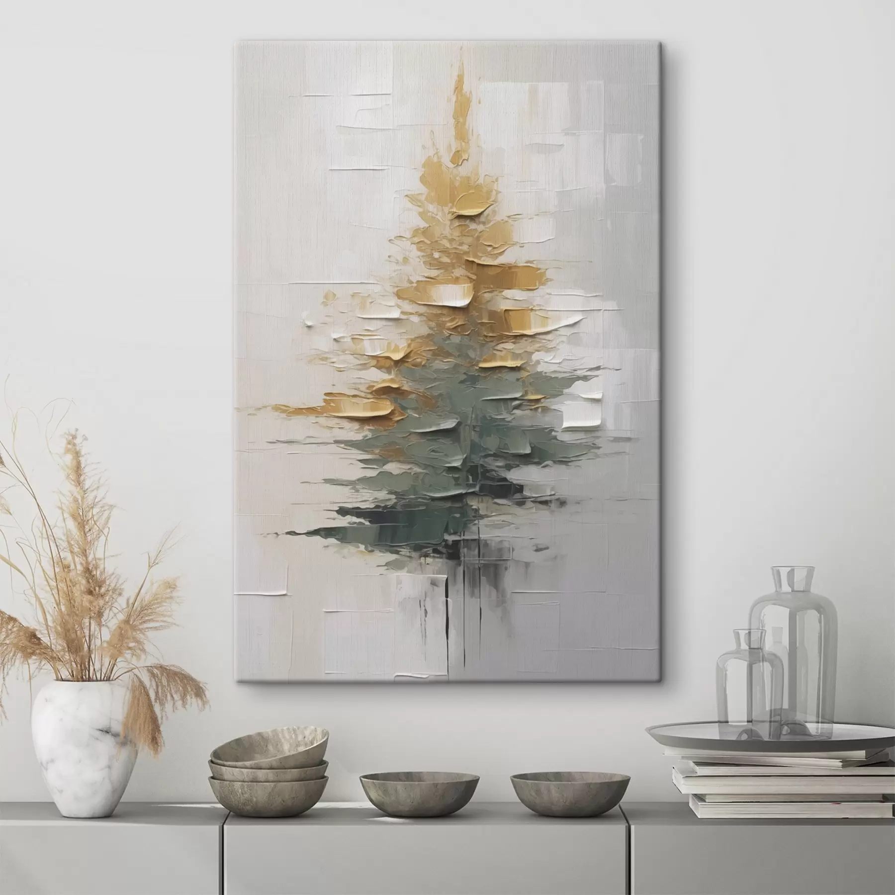 Tableau Épinette abstraite s46570