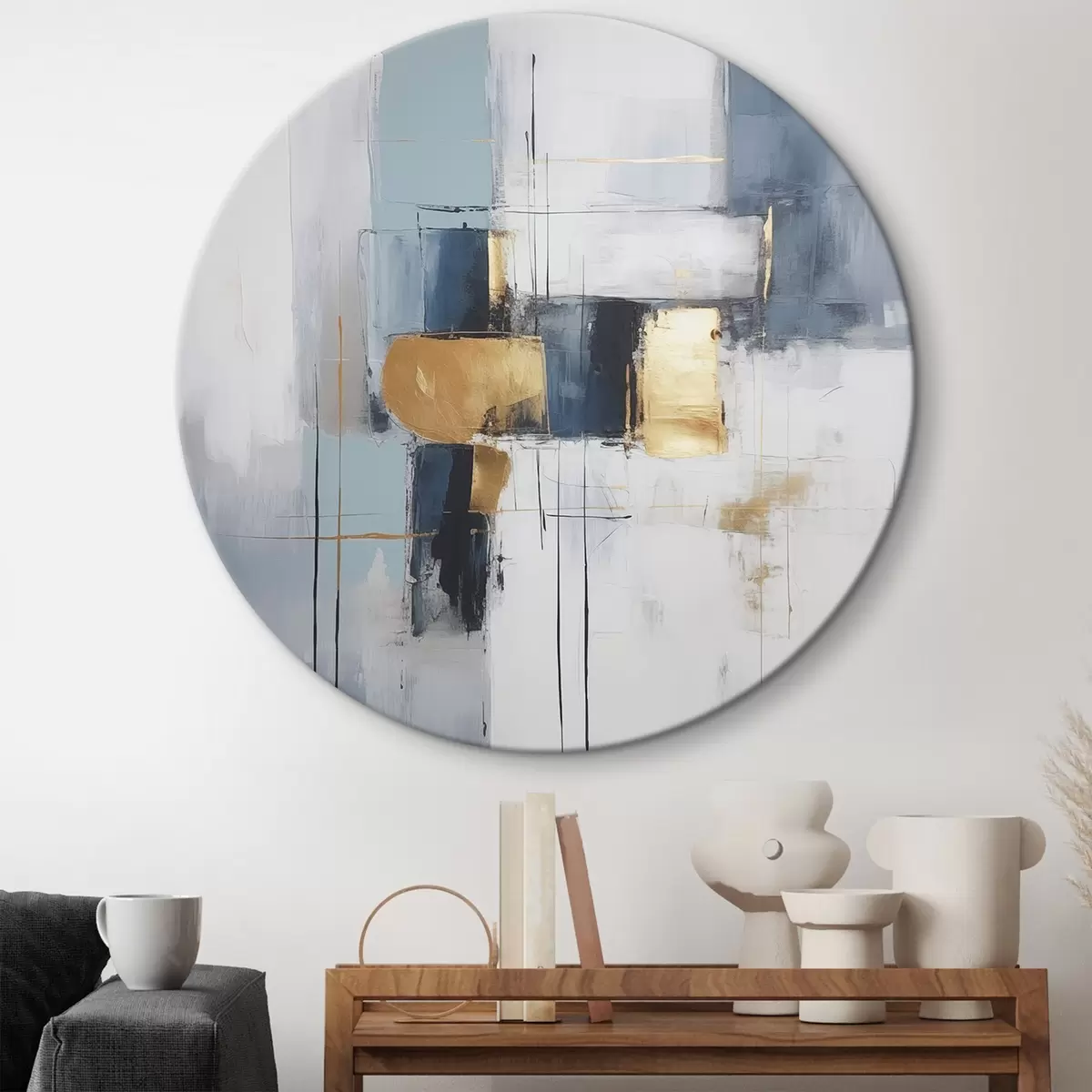 Tableaux rondes Abstraction moderne r46563