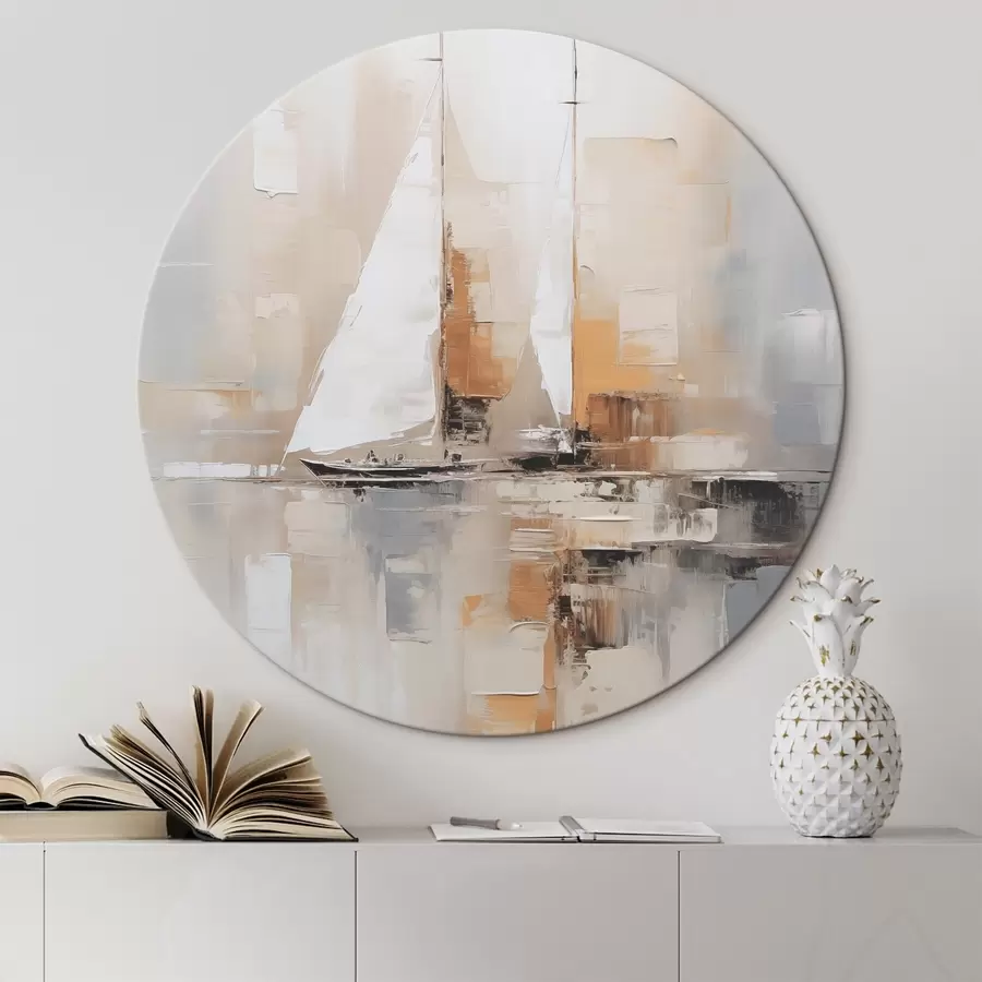 Tableau Abstraction de voilier r46566