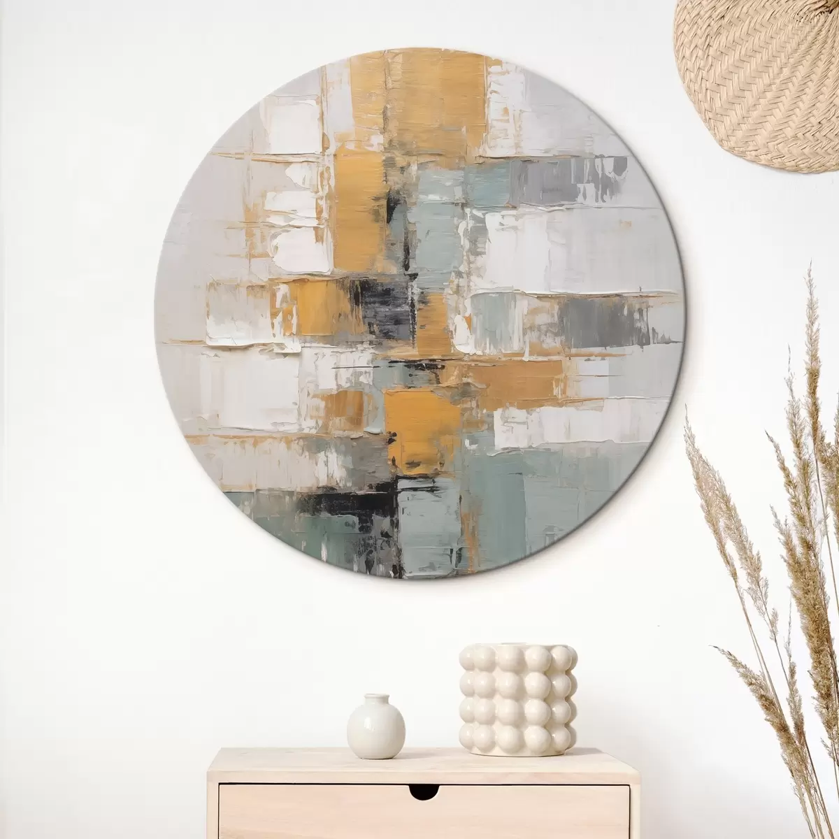 Tableaux rondes Composition abstraite r46569