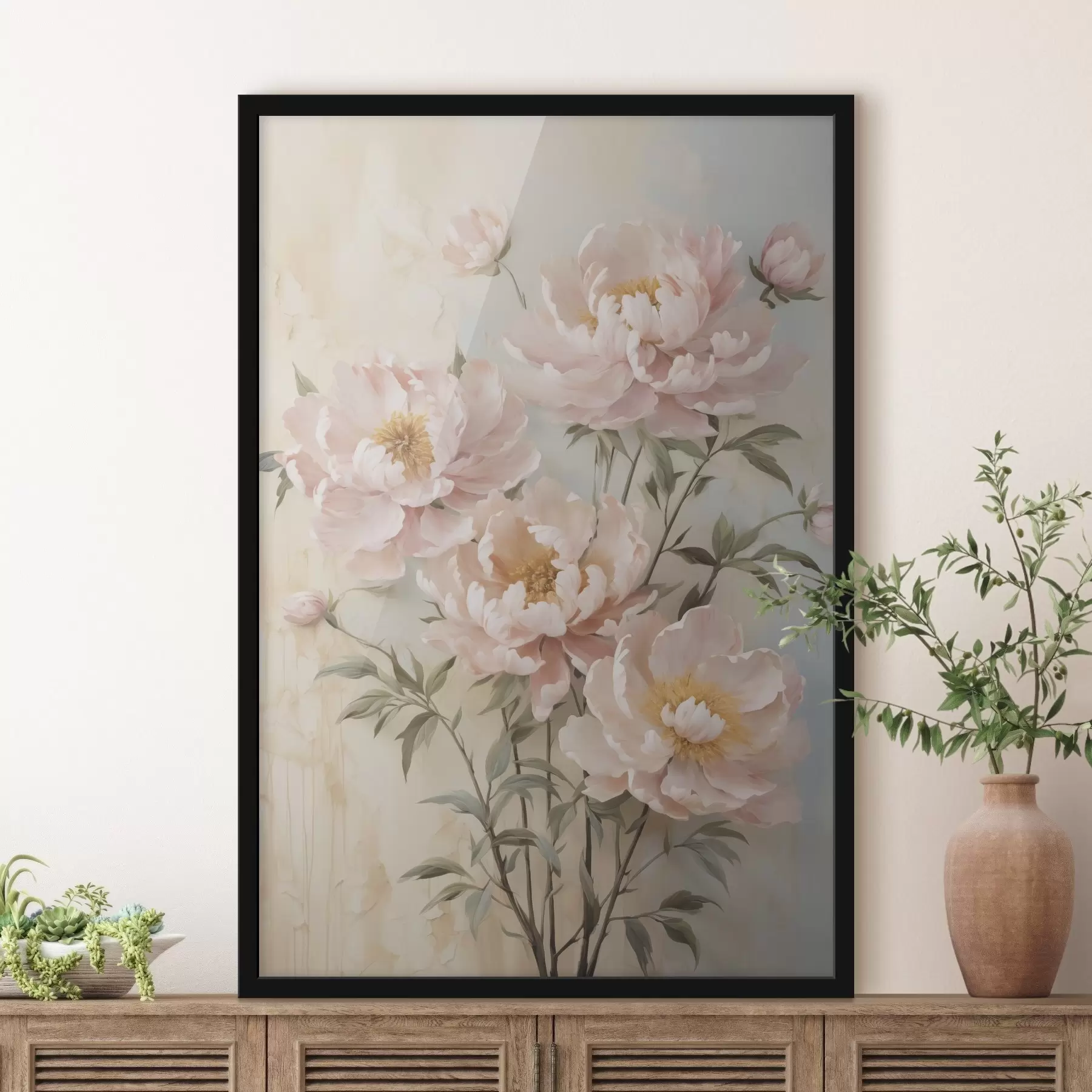 Papier peint Pivoines en fleurs f46562