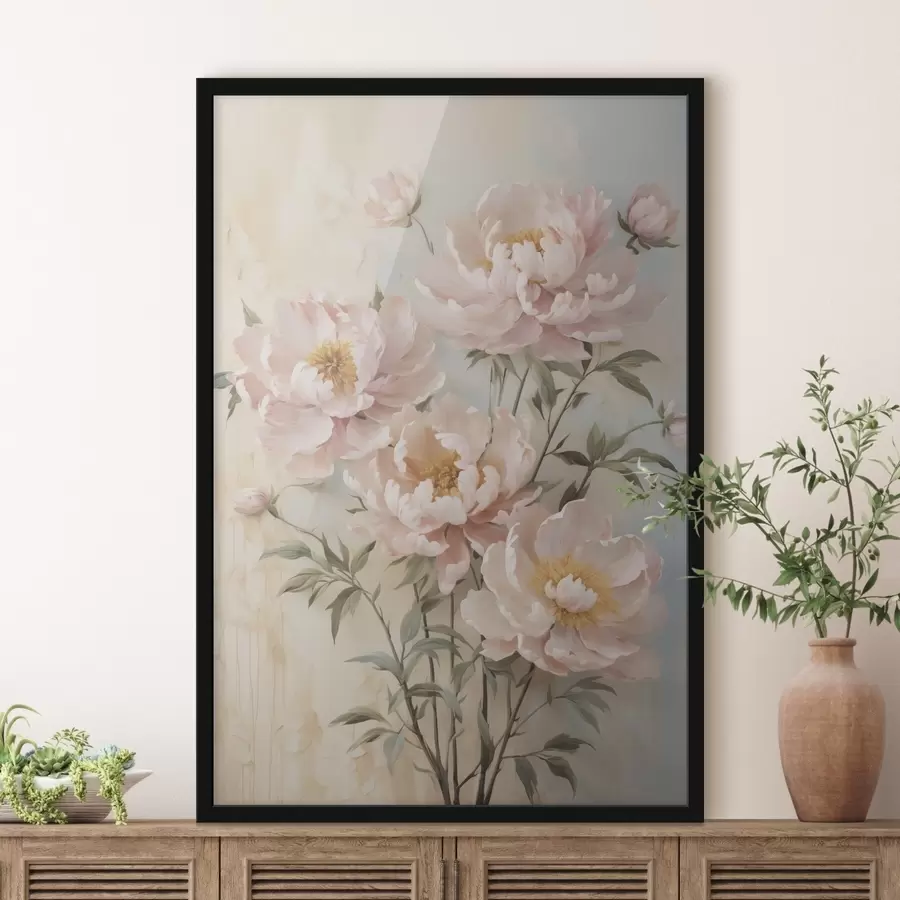Papier peint Pivoines en fleurs f46562