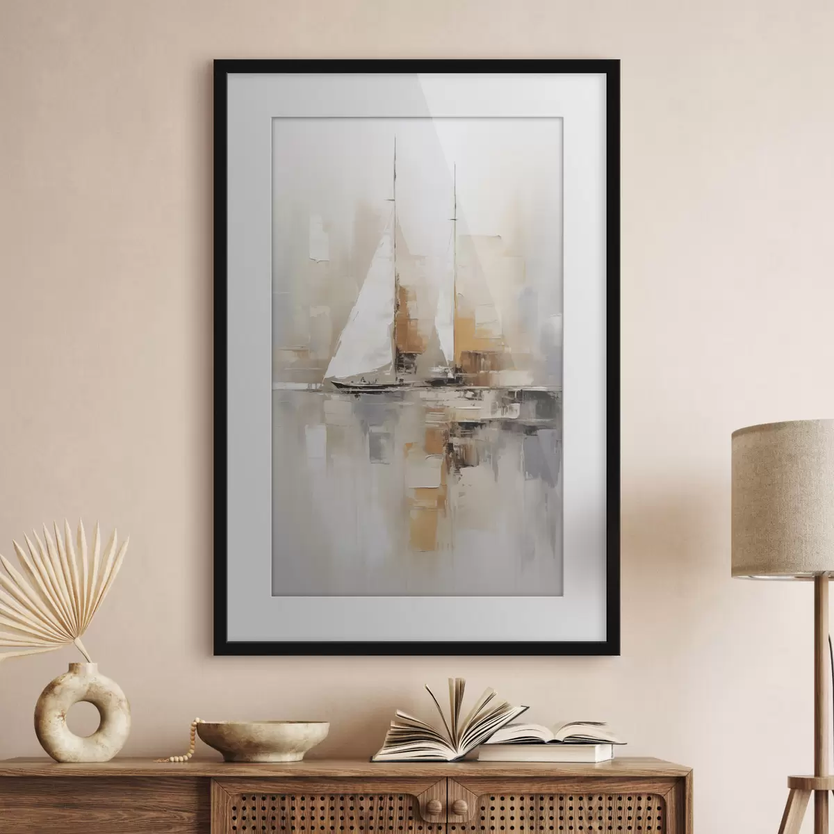 Poster Abstraction de voilier f46566