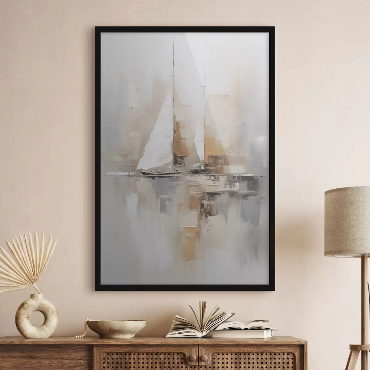 Poster Abstraction de voilier f46566