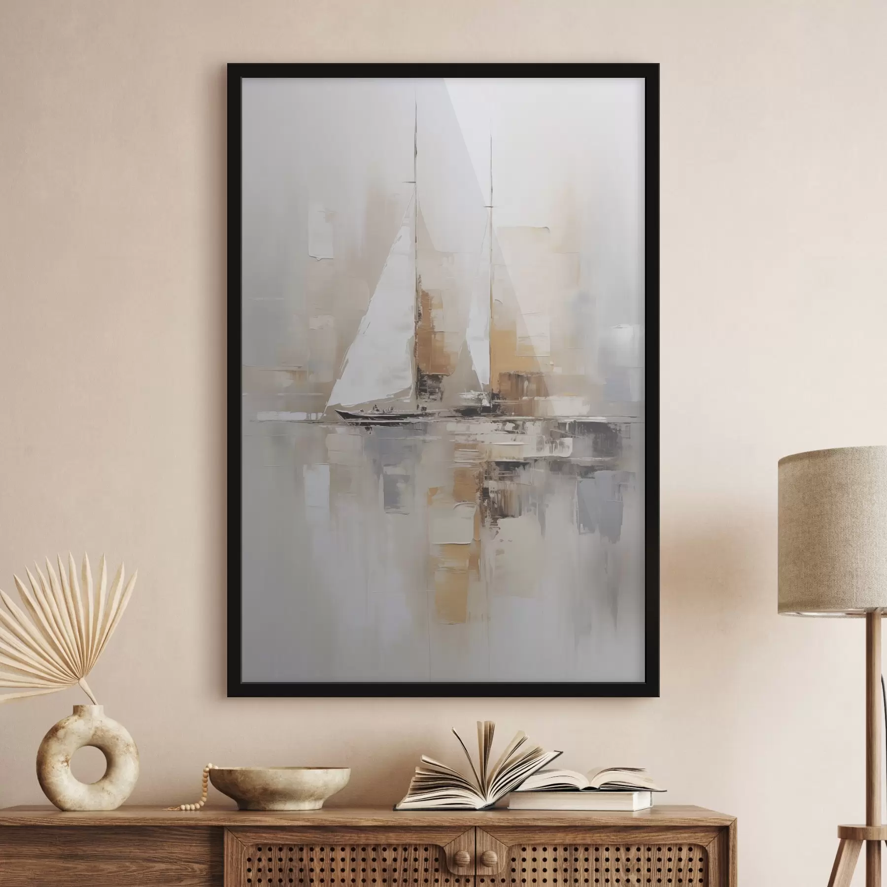 Papier peint Abstraction de voilier f46566