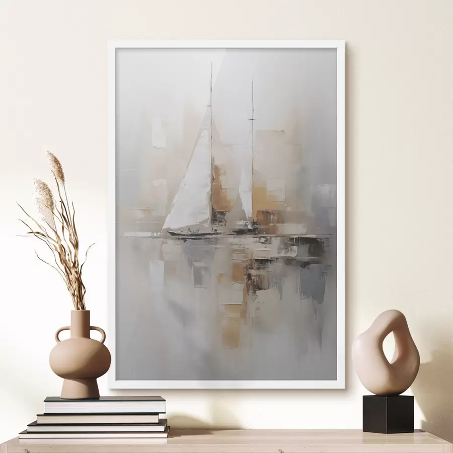 Papier peint Abstraction de voilier f46566