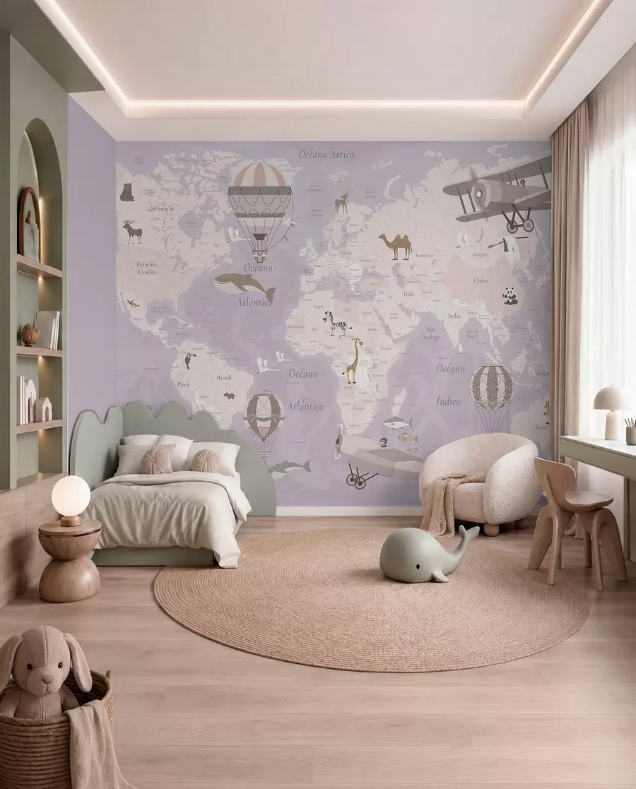 Papier peint Vols en espagnol — mauve c00003esv4