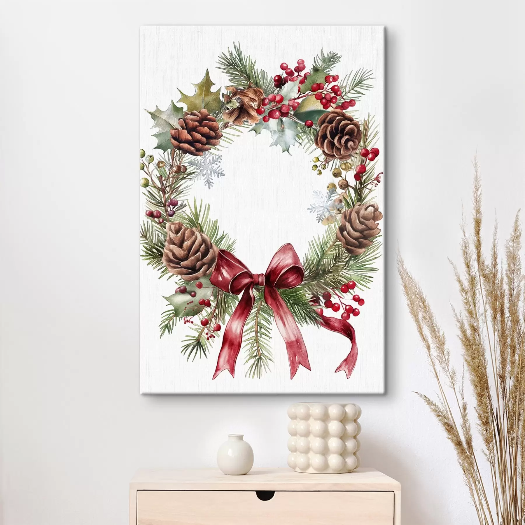 Tableau Couronne de Noël s46601