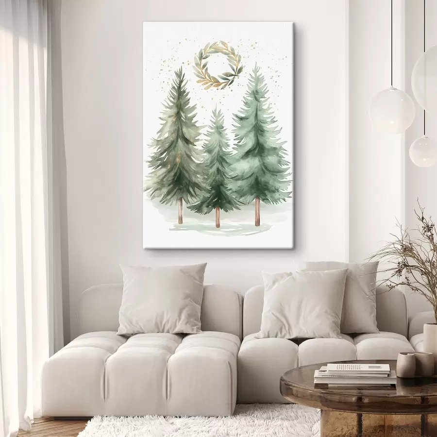 Tableau sapins de Noël s46609