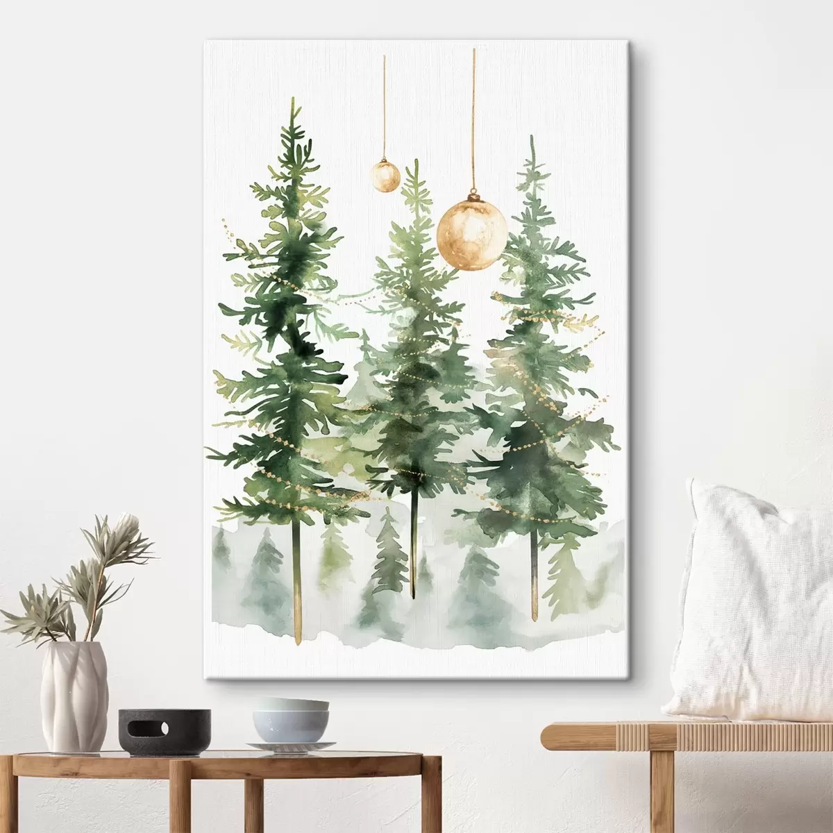 Tableau sapins de Noël s46611