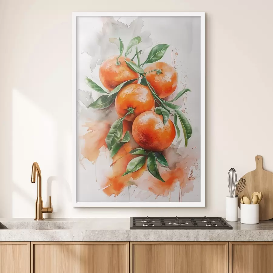 Papier peint Mandarines mûres f46586