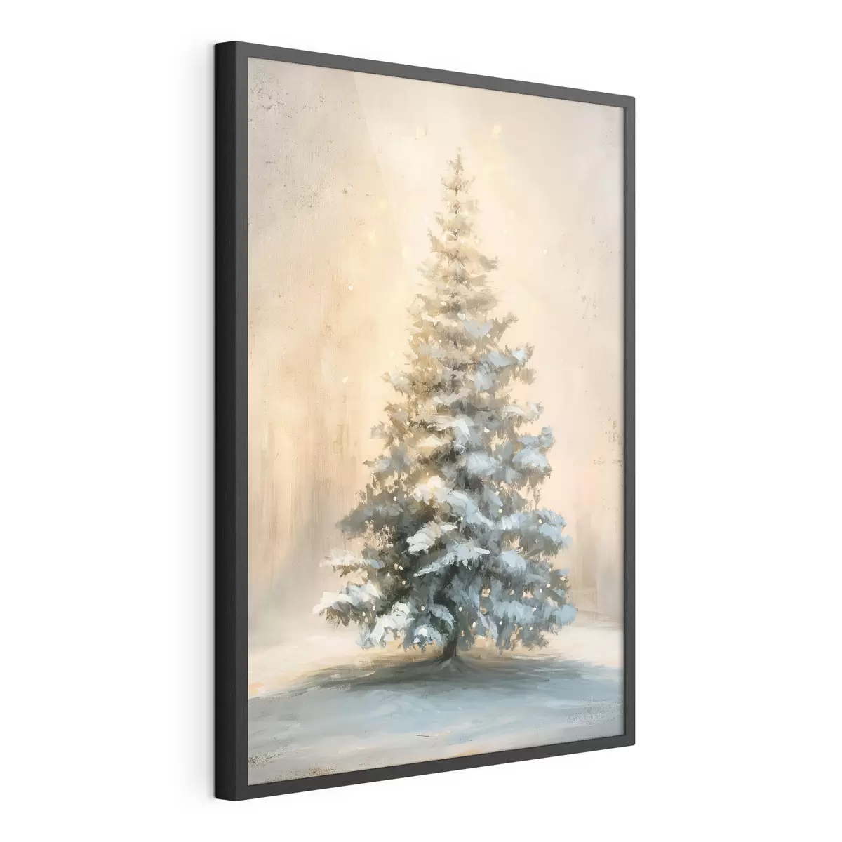 Poster Sapin de Noël dans la neige f46589