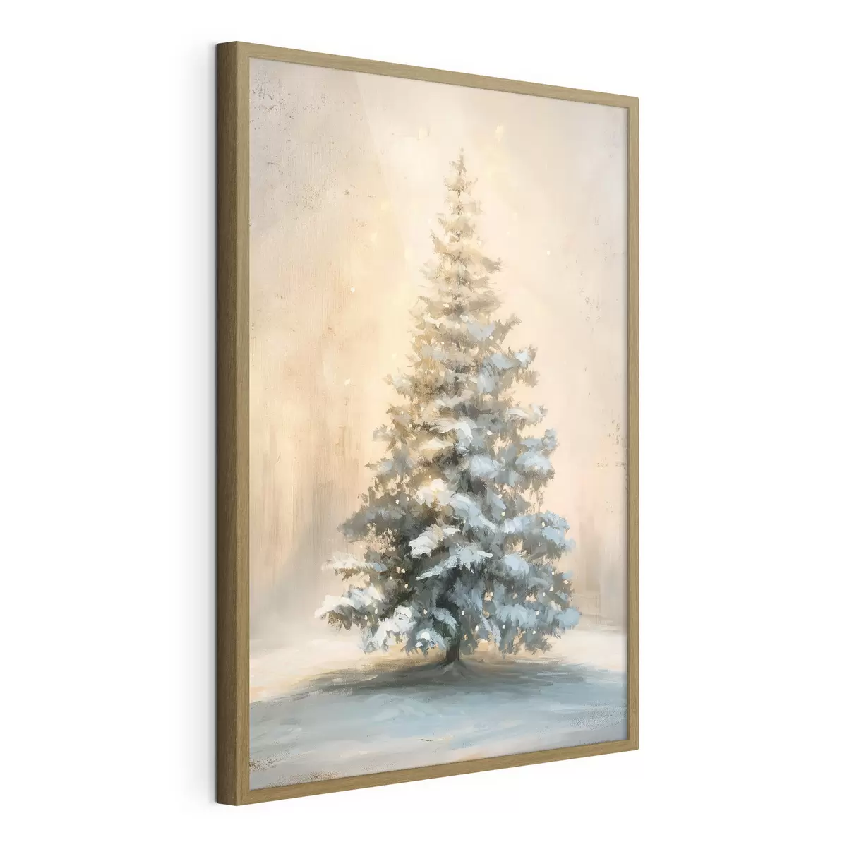 Poster Sapin de Noël dans la neige f46589
