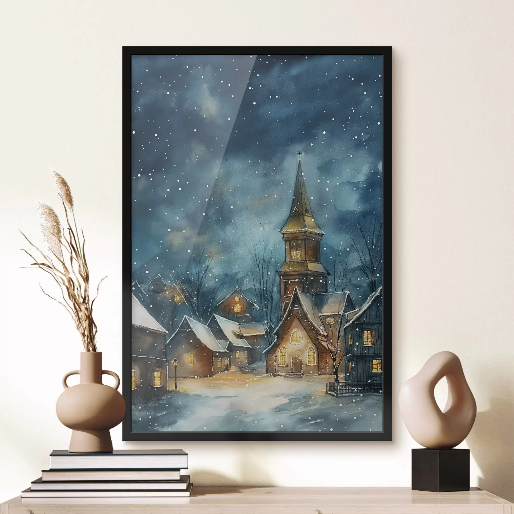 Papier peint Rue en hiver f46599