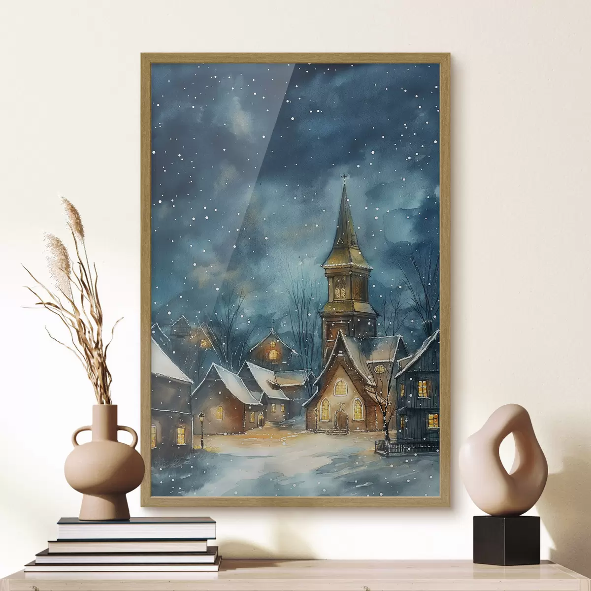 Poster Rue en hiver f46599