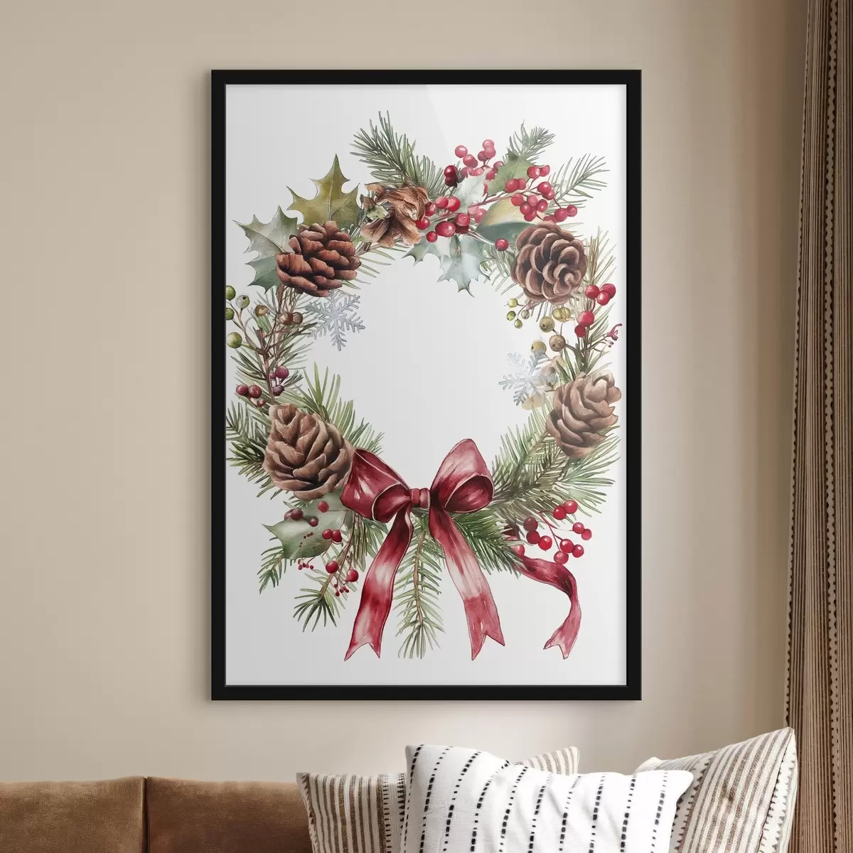 Poster Couronne de Noël f46601
