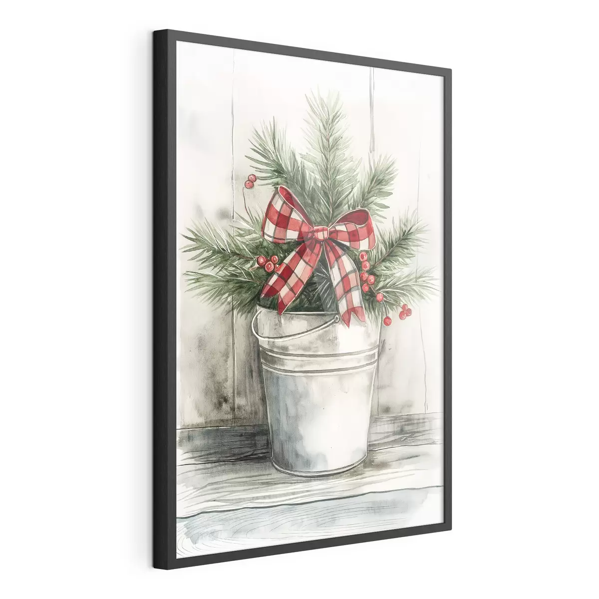 Poster Sapin de Noël en pot f46608
