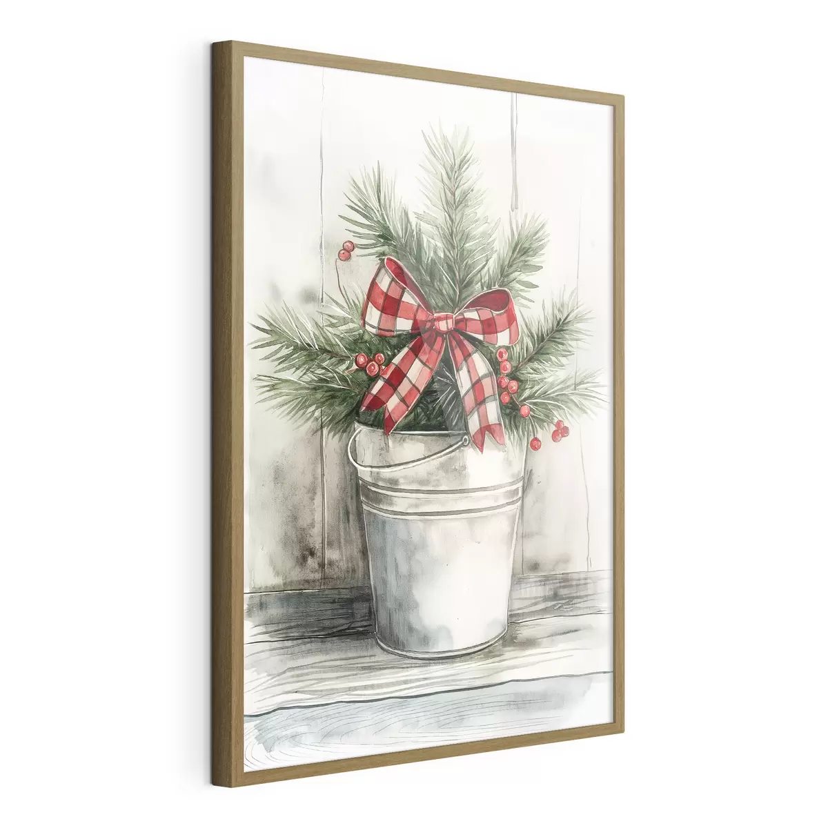 Poster Sapin de Noël en pot f46608