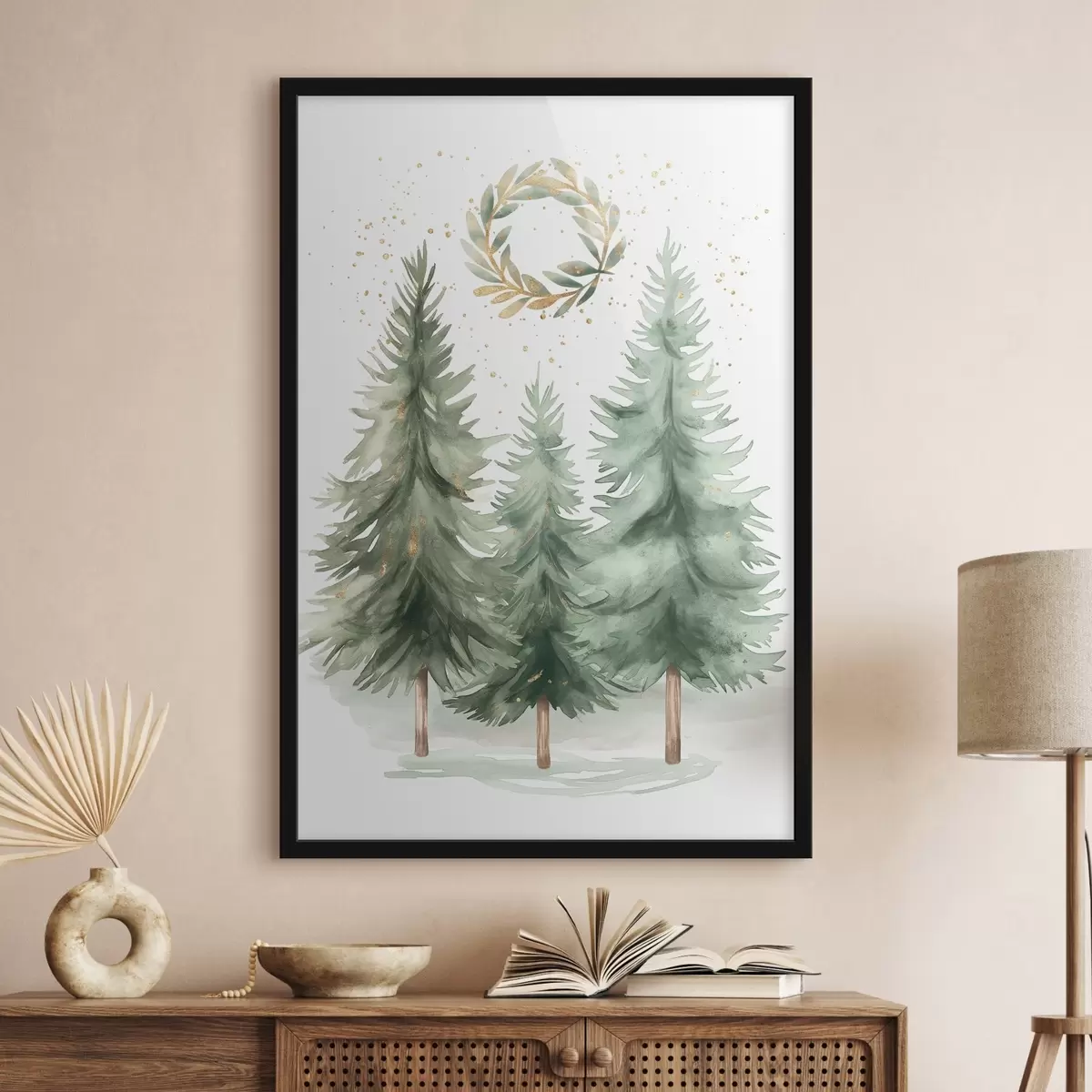 Poster sapins de Noël f46609