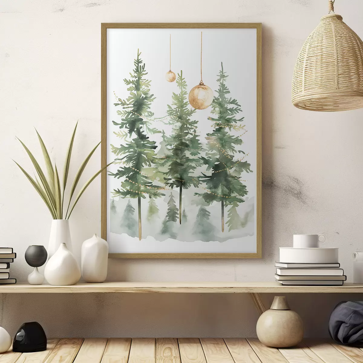 Poster sapins de Noël f46611