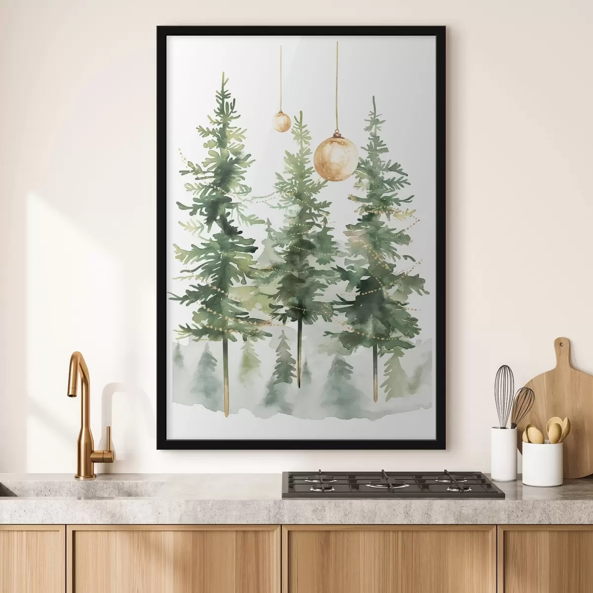 Poster sapins de Noël f46611