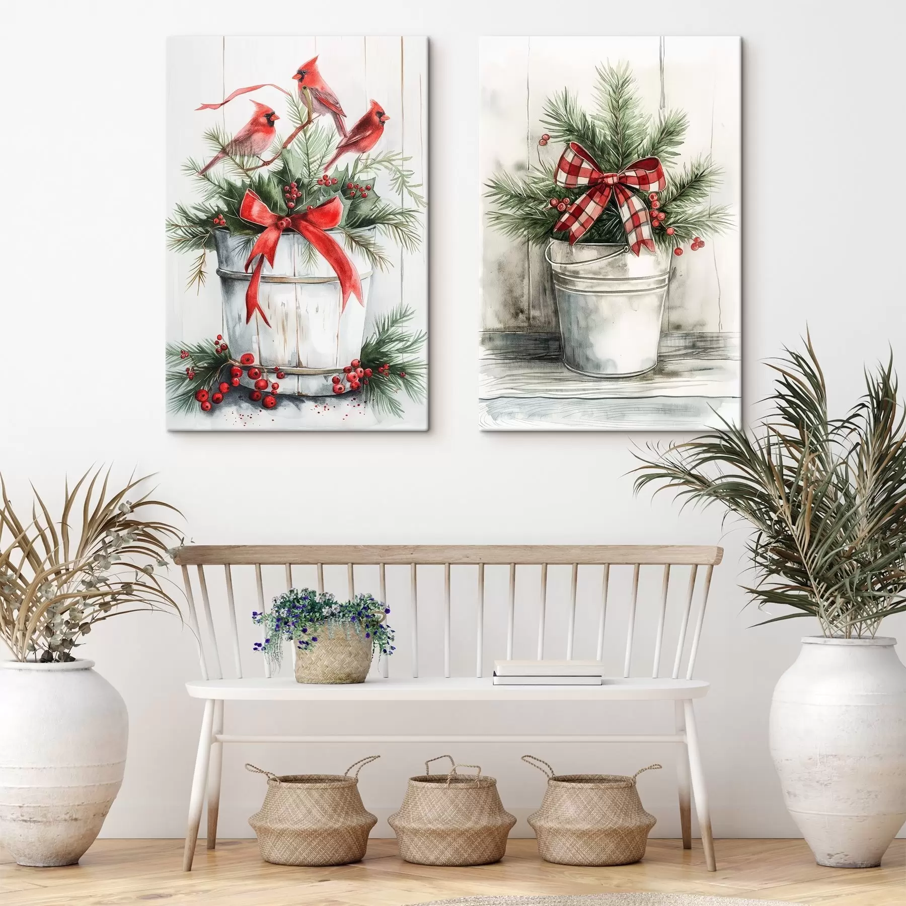 Tableau Pots de Noël m00959