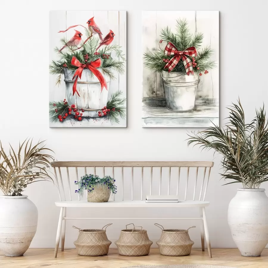 Tableau Pots de Noël m00959