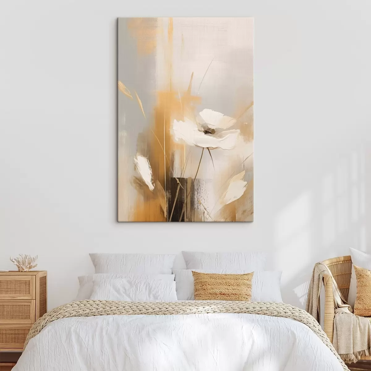 Tableau Fleur sauvage abstraite s46453