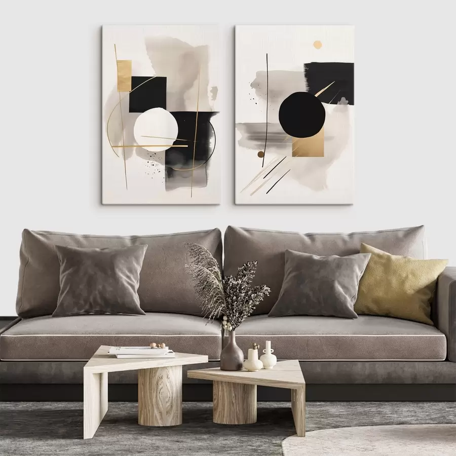 Papier peint Abstractions avec des formes m00940