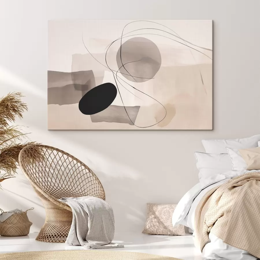 Papier peint Formes abstraites avec des lignes s46455